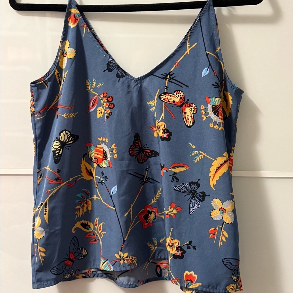 Abercrombie & Fitch Blue Floral Camisole - Picture 3 of 4